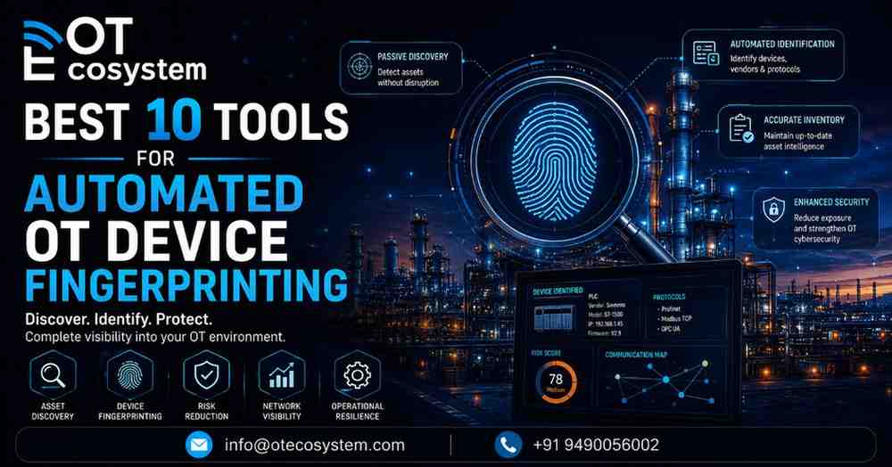 Best 10 Tools for Automated OT Device Fingerprinting
