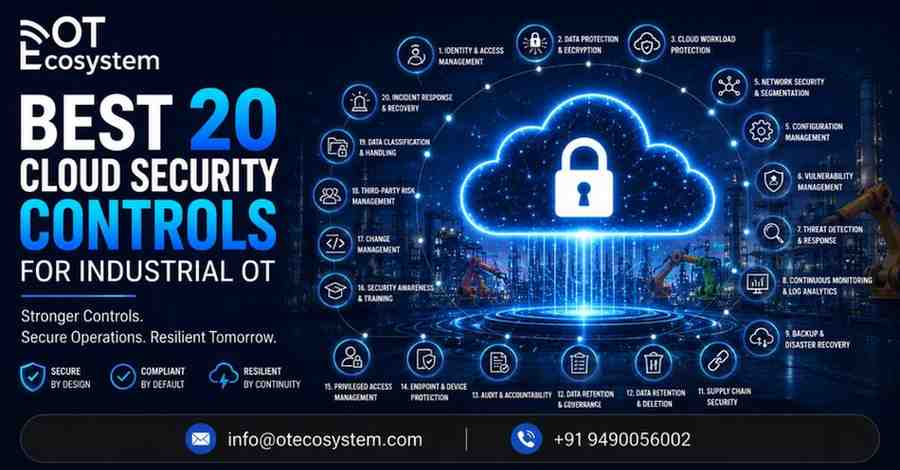 Best 20 Cloud Security Controls for Industrial OT