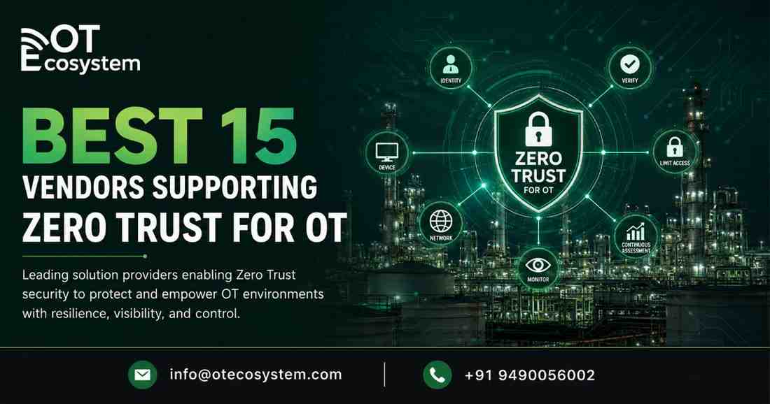 Best 15 Vendors Supporting Zero Trust for OT