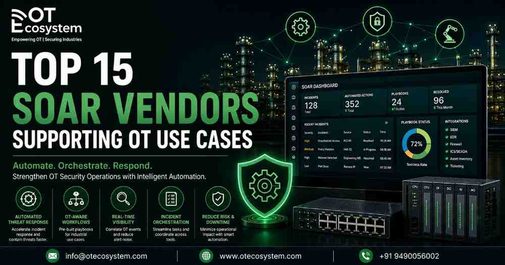 Top 15 SOAR Vendors Supporting OT Use Cases