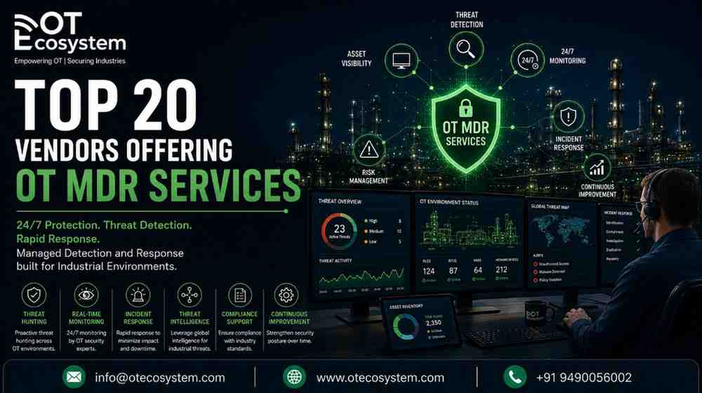 Top 20 Vendors Offering OT MDR Services