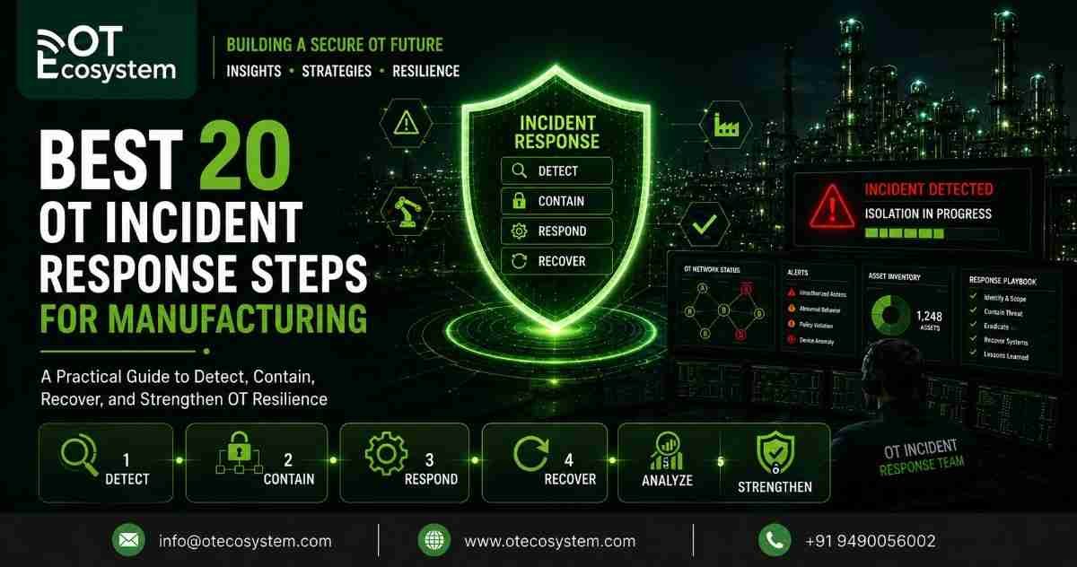 Best 20 OT Incident Response Steps for Manufacturing