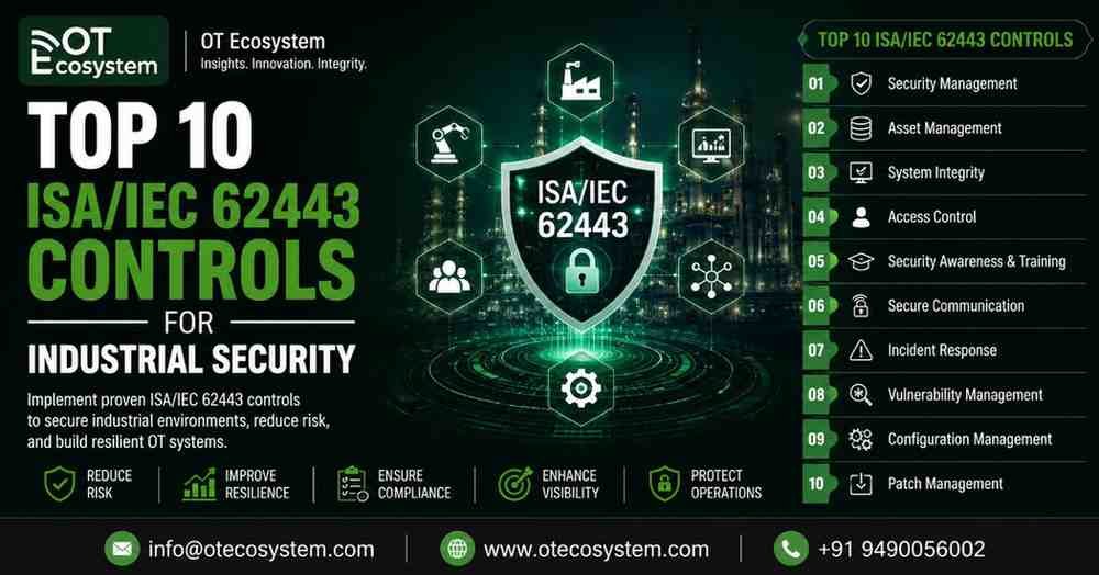 Top 10 ISA/IEC 62443 Controls for Industrial Security