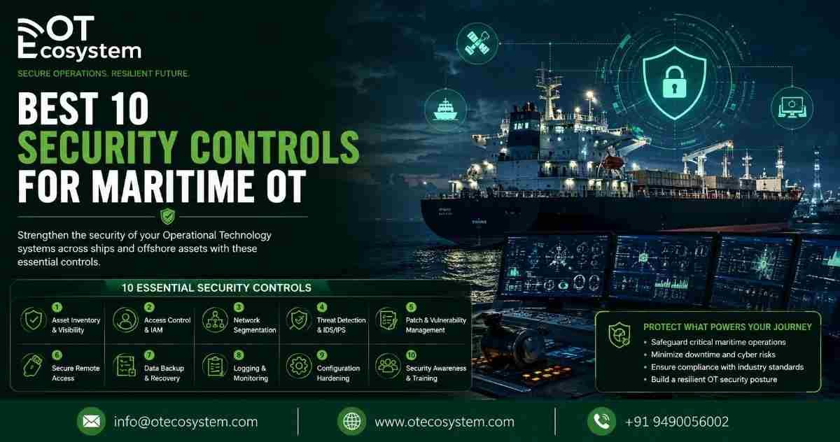 Best 10 Security Controls for Maritime OT